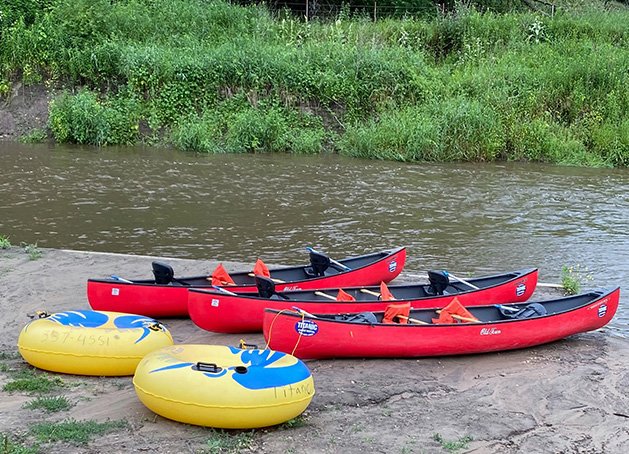 Canoe, Kayak, Tube on the Kickapoo River with Titanic Canoe